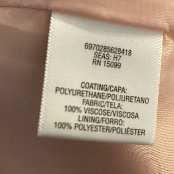 Womens Simply Styled Large Light Pink Blush Faux Leather Jacket - Size Large - Picture 11 of 13